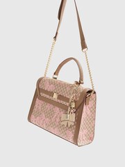 River Island Brown Medium Bow Charm Tote Bag - Image 5 of 6