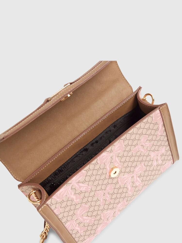 River Island Brown Medium Bow Charm Tote Bag - Image 6 of 6