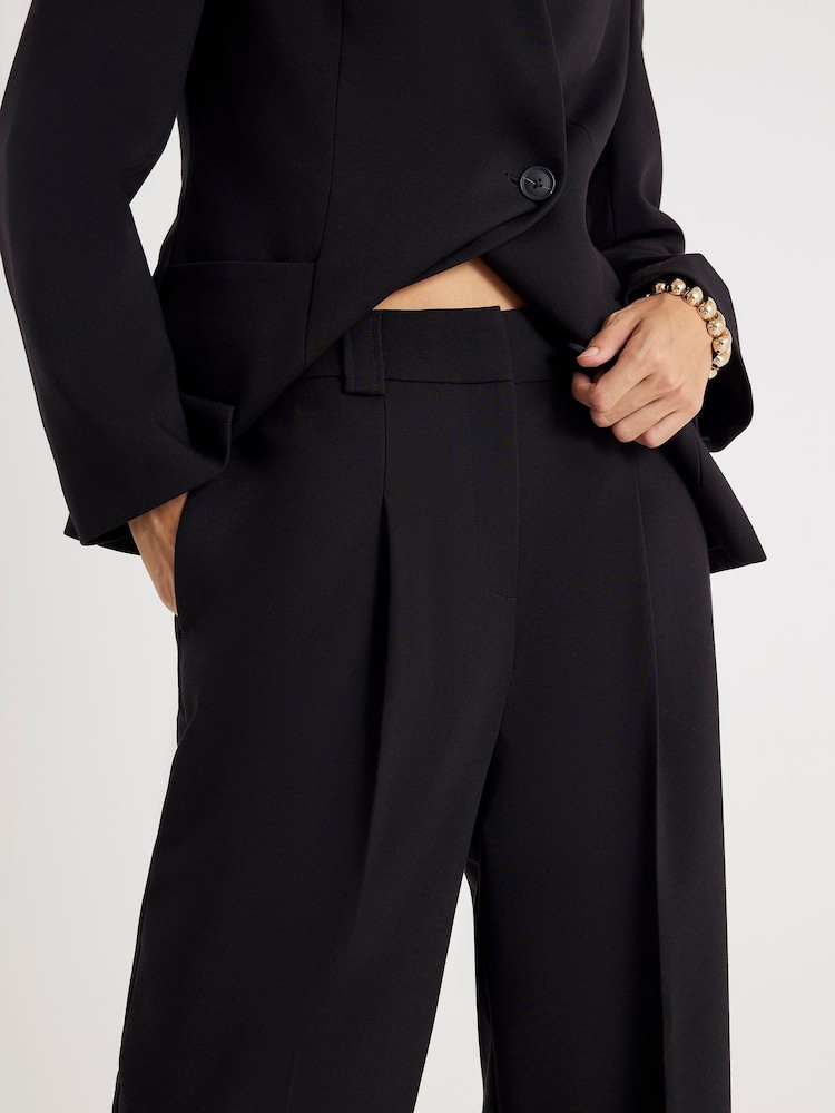 River Island Black Straight Leg Tailored Trousers - Image 6 of 6