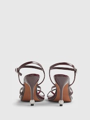River Island Red Embellished Heel Strappy Sandals - Image 5 of 6