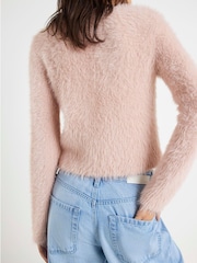 River Island Fluffy Trimmed Cardigan - Bild 2 von 4