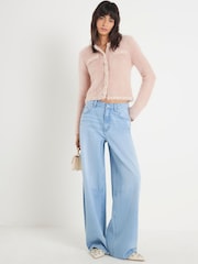 River Island Fluffy Trimmed Cardigan - Bild 3 von 4