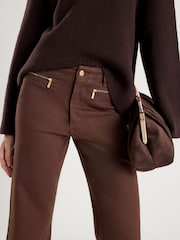 River Island Mid Rise Zip Front Relaxed Flare Jeans - Bilde 4 av 4