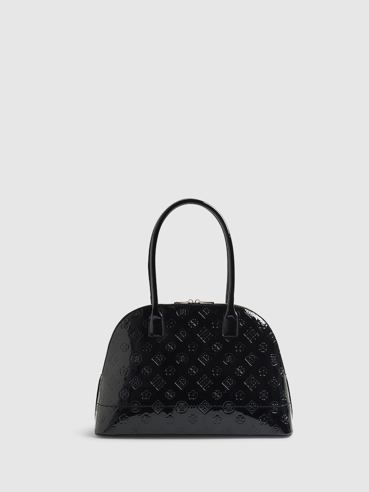 River Island Black Large Embossed Tote Bag - Image 2 of 5
