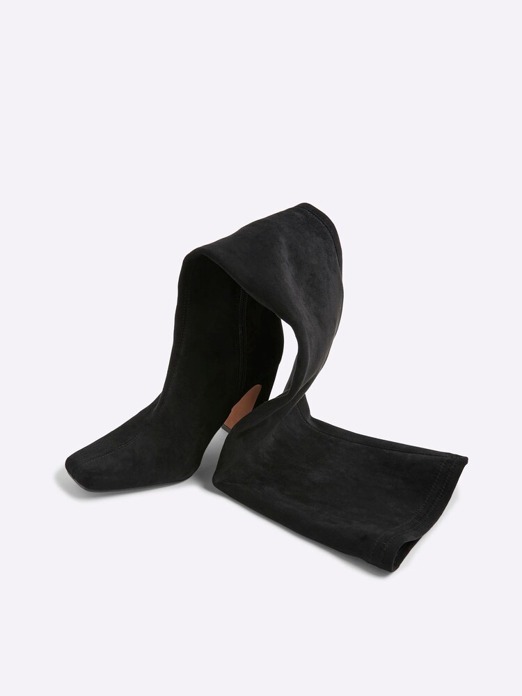 River Island Black Thigh High Stretch Boots - Image 6 of 6