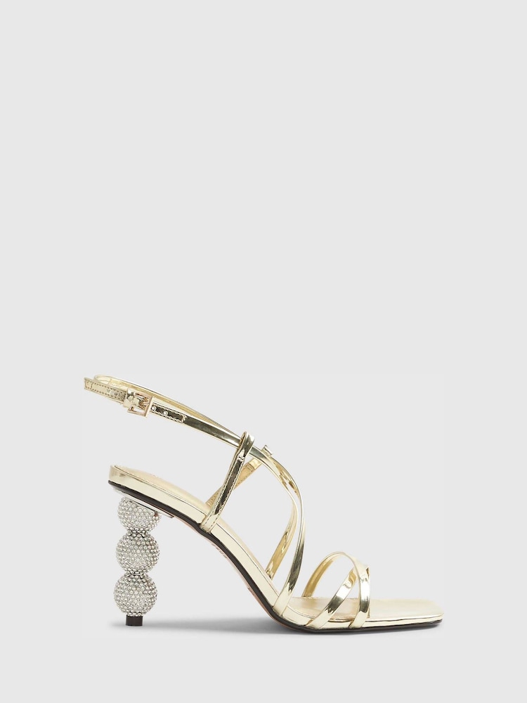 River Island Disco Ball Heeled Sandals - Imagen 2 de 6