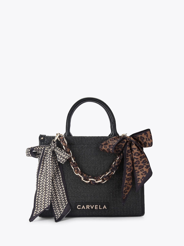 Carvela Black Sorrento Midi Tote Bag - Image 1 of 4 Carvela Black Sorrento Midi Tote Bag - Image 1 of 4