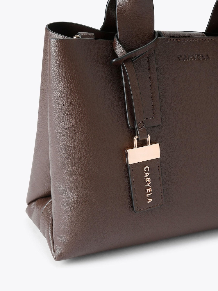 Carvela Brown Luna Mini Tote Bag - Image 4 of 4 Carvela Brown Luna Mini Tote Bag - Image 4 of 4