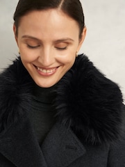 Hobbs Grey Faux Fur Livia Coat - Image 3 of 4