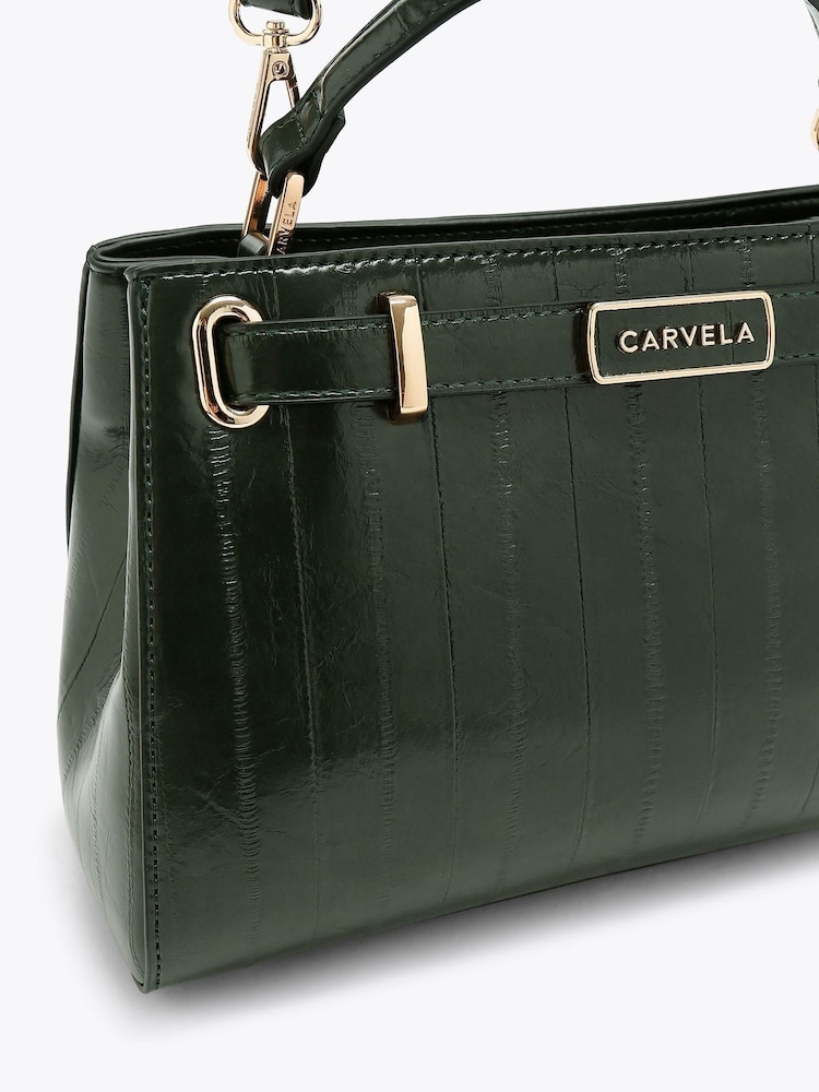Carvela Green Violet Belted Midi Bag - Image 4 of 4