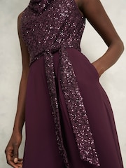 Hobbs Red Petite Zuri Jumpsuit - Image 3 of 4