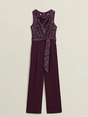 Hobbs Red Petite Zuri Jumpsuit - Image 4 of 4