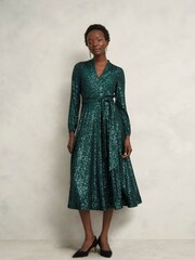 Hobbs Green Meadow Dress - Image 1 of 4