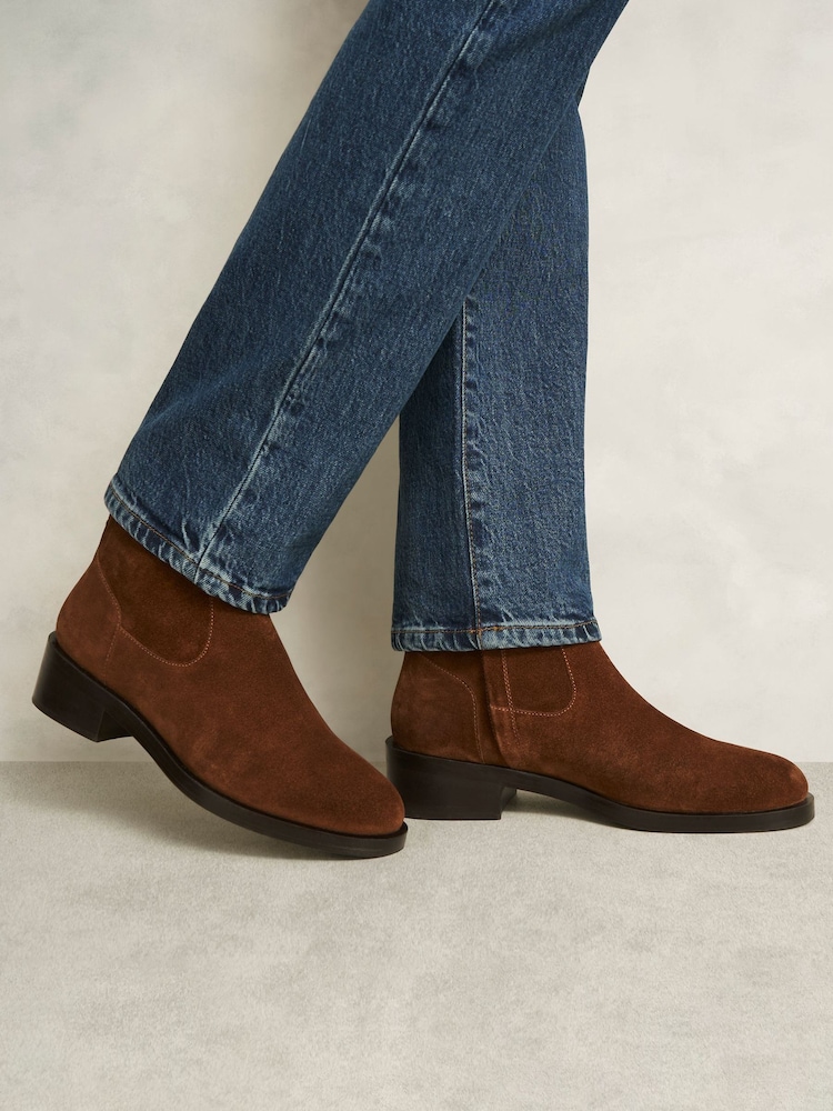 Hobbs Brown Georgie Ankle Boots - Image 1 of 2 Hobbs Brown Georgie Ankle Boots - Image 1 of 2
