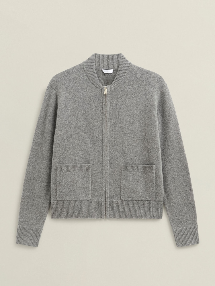 Hobbs Grey Bonnie Knitted Jacket - Image 4 of 4 Hobbs Grey Bonnie Knitted Jacket - Image 4 of 4