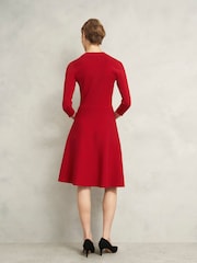 Hobbs Red Scarlett Knit Dress - Image 2 of 4