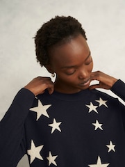 Hobbs Blue Arnelle Star Jumper - Image 3 of 4