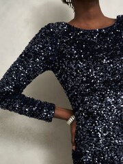 Hobbs Blue Sawyer Dress - Image 3 of 4