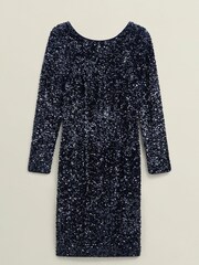 Hobbs Blue Sawyer Dress - Image 4 of 4
