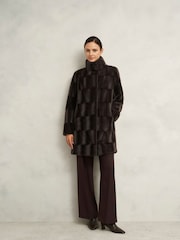 Hobbs Brown Petite Rosanne Coat - Image 1 of 4