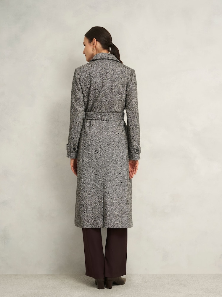 Hobbs Black Wendy Coat - Image 2 of 4 Hobbs Black Wendy Coat - Image 2 of 4