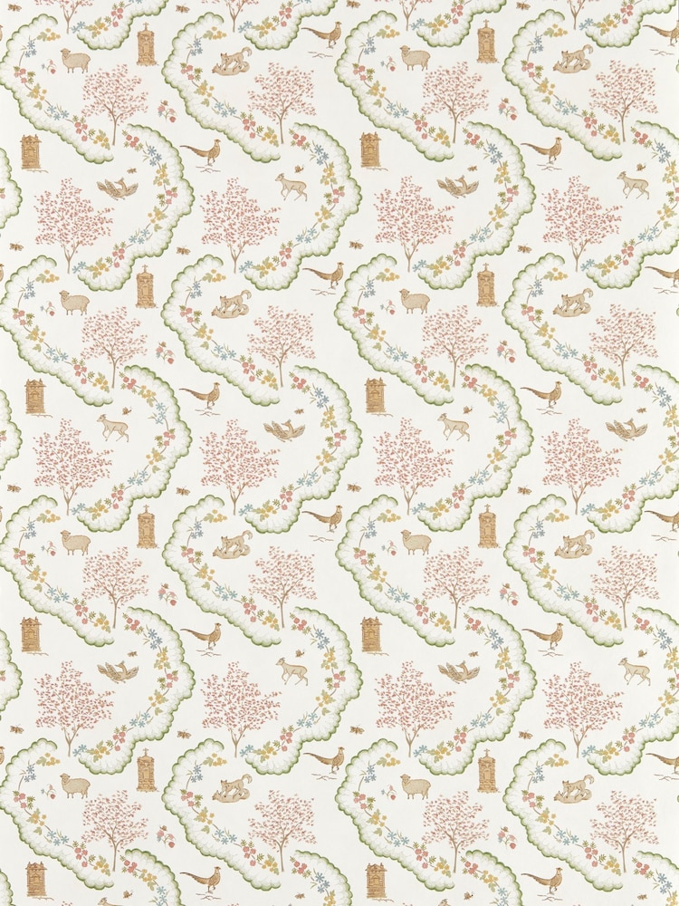 Sanderson Pearl Highgrove Wallpaper 10M Wildflower Meadow - Image 1 of 1 Sanderson Pearl Highgrove Wallpaper 10M Wildflower Meadow - Image 1 of 1