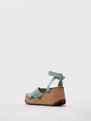Fly London Green Dony 440Fly Wedge Sandals - Image 2 of 4