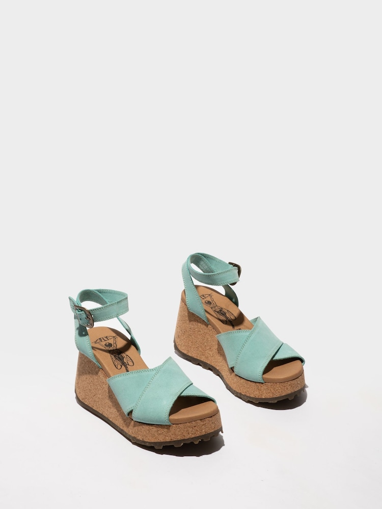 Fly London Green Dony 440Fly Wedge Sandals - Image 4 of 4 Fly London Green Dony 440Fly Wedge Sandals - Image 4 of 4