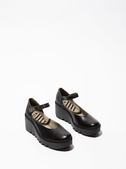 Fly London Black Bawo 543Fly Shoes - Image 4 of 4