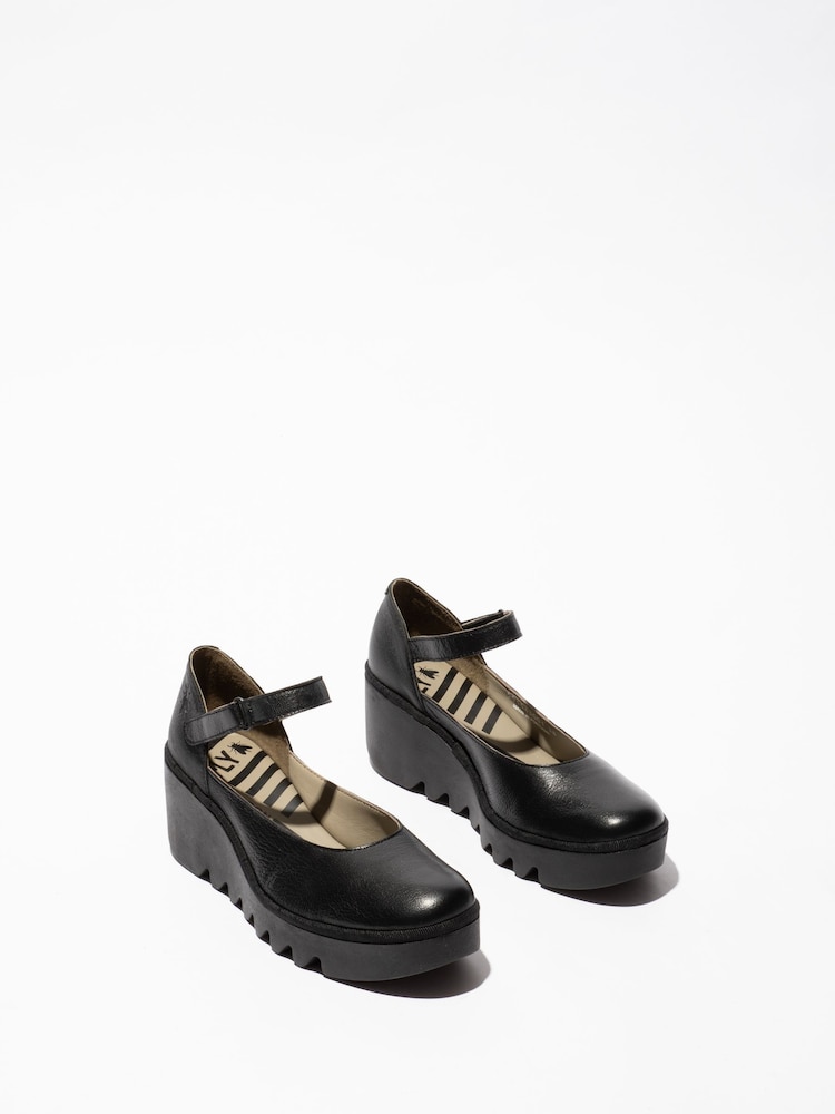 Fly London Black Bawo 543Fly Shoes - Image 4 of 4