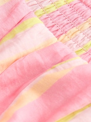 Pink Stripe Lightweight Pull-On Shorts - Image 6 of 7
