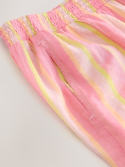 Pink Stripe Lightweight Pull-On Shorts - Image 7 of 7