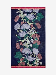 Navy Kew Collection Floral Towel - Image 4 of 4