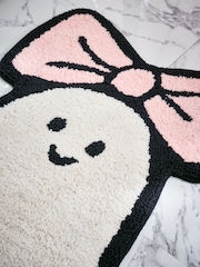White/Pink Halloween Ghost Bathmat - Image 2 of 3
