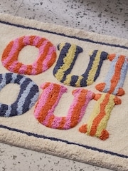 Multi Oui Slogan BathMat - Image 2 of 3