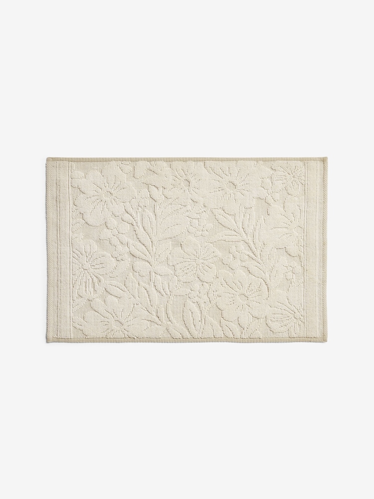 Natural Country Floral Bathmat - Image 2 of 3