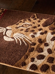Brown Leopard Face Bathmat - Image 3 of 3