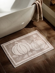 Natural Pumpkin Floral Bathmat - Image 1 of 3