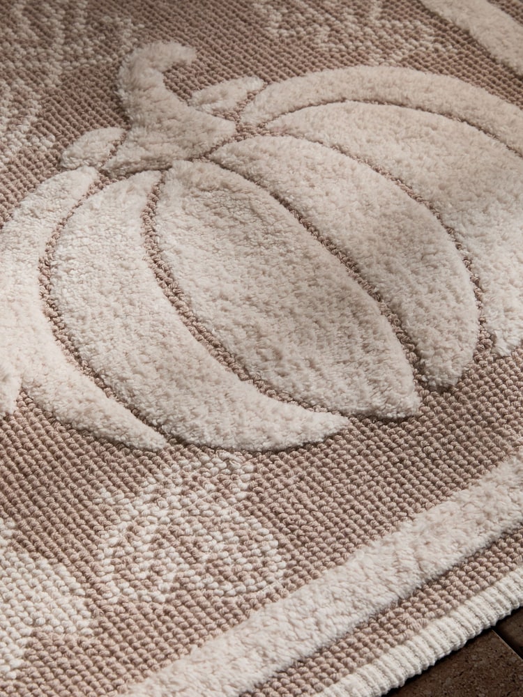 Natural Pumpkin Floral Bathmat - Image 3 of 3
