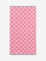 Pink Geo Tile Towel - Image 2 of 5