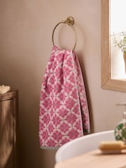Pink Geo Tile Towel - Image 4 of 5
