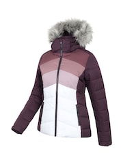 Mountain Warehouse Purple Cascade Womens Water Resistant Padded Ski Jacket - Image 4 of 7