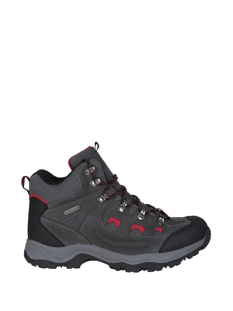 Mountain Warehouse Light Grey Adventurer Mens Waterproof Walking Boots - Image 1 of 7 Mountain Warehouse Light Grey Adventurer Mens Waterproof Walking Boots - Image 1 of 7