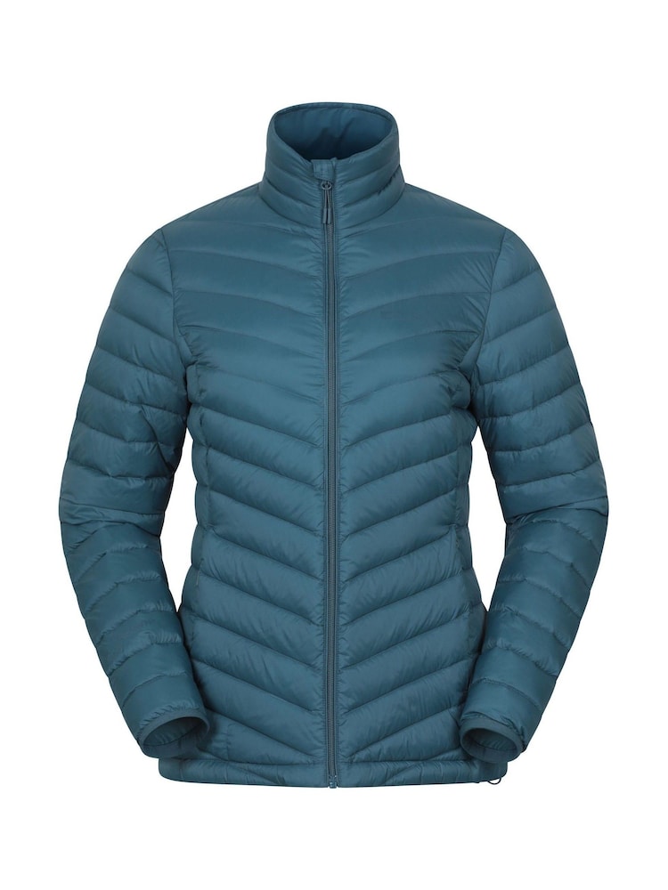 Mountain Warehouse Blue Womens Featherweight Water Resistant Down Jacket - Image 1 of 5