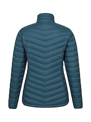 Mountain Warehouse Blue Womens Featherweight Water Resistant Down Jacket - Image 2 of 5