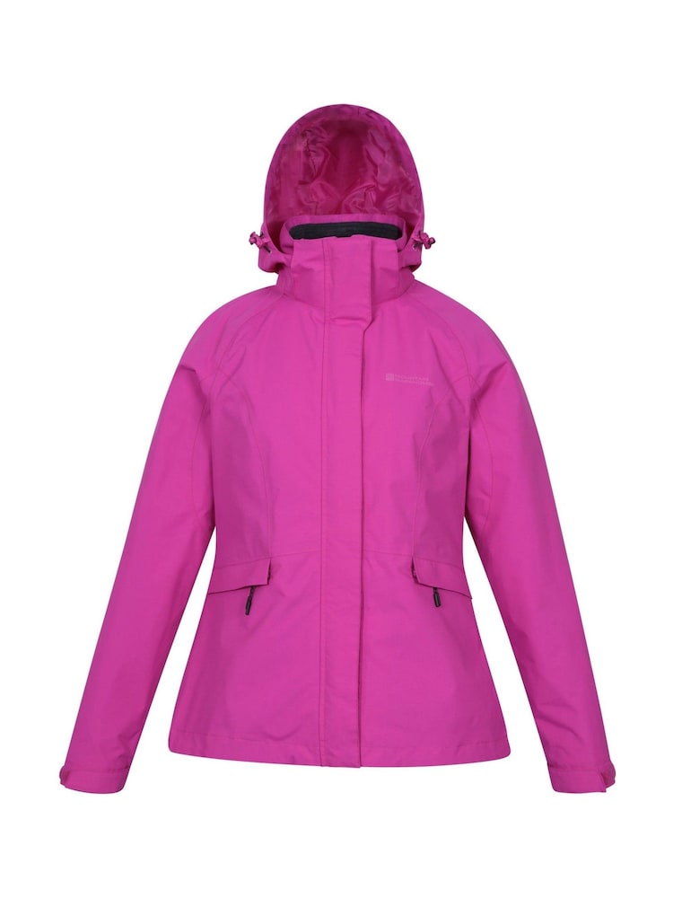 Mountain Warehouse Pink Womens Thunderstorm II 3-in-1 Waterproof Jacket - Image 2 of 7