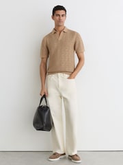 Reiss Camel Belford Shirt - Image 4 of 6