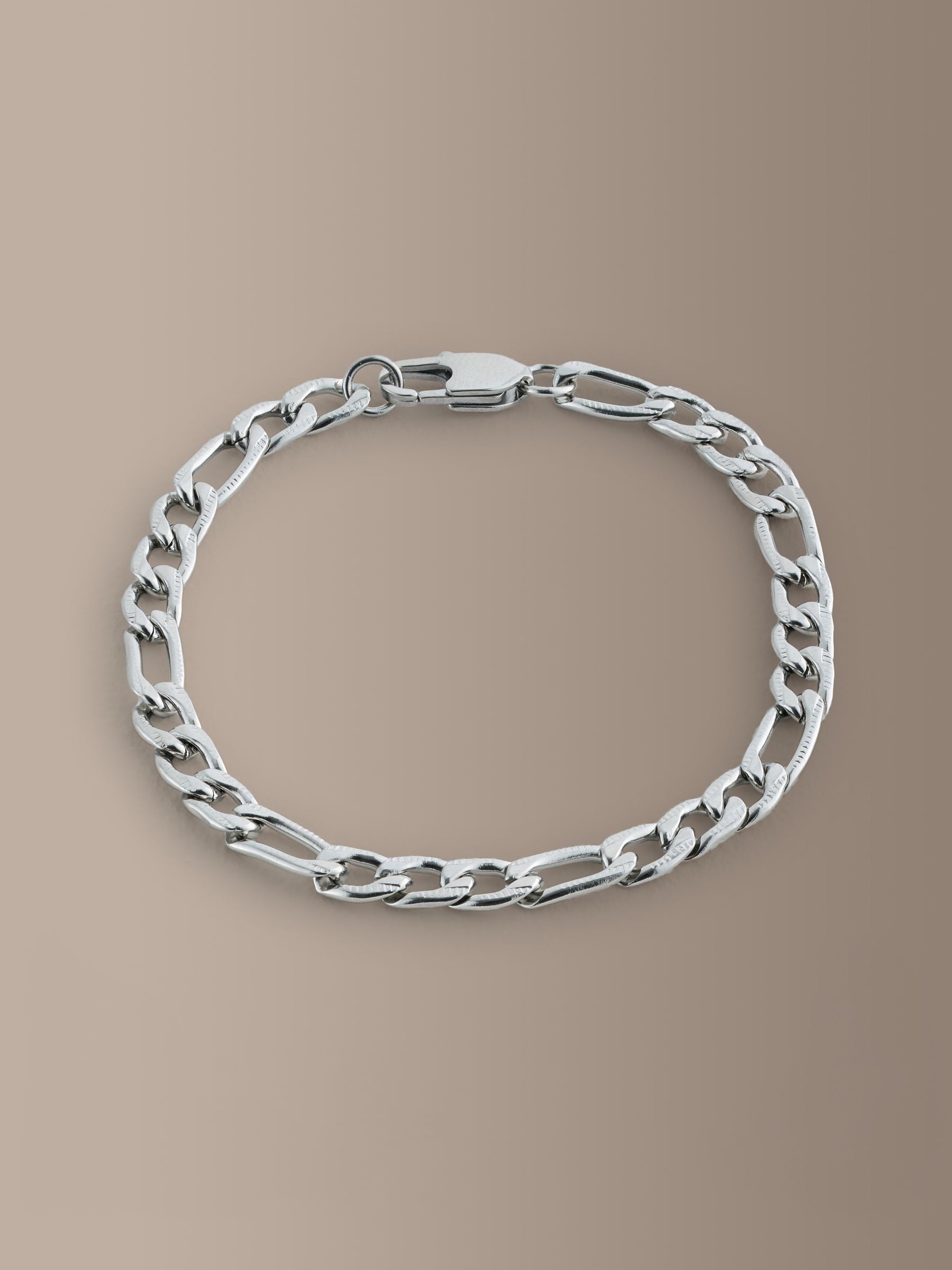 Buy Silver Tone Stainless Steel Chain Bracelet from Next India