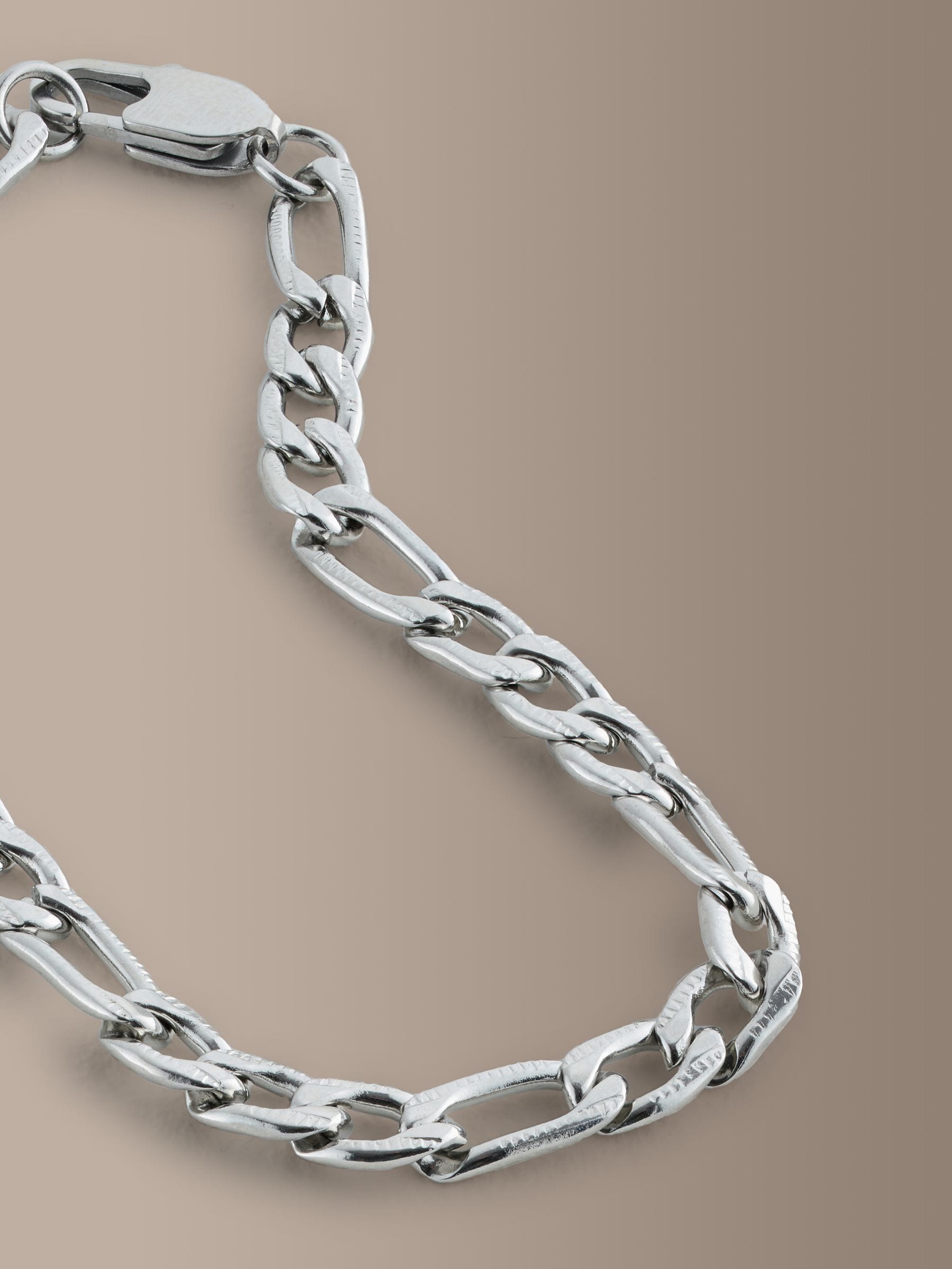 Buy Silver Tone Stainless Steel Chain Bracelet from the Next UK