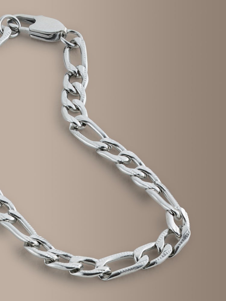 Silver Tone Stainless Steel Chain Bracelet - Image 4 of 4